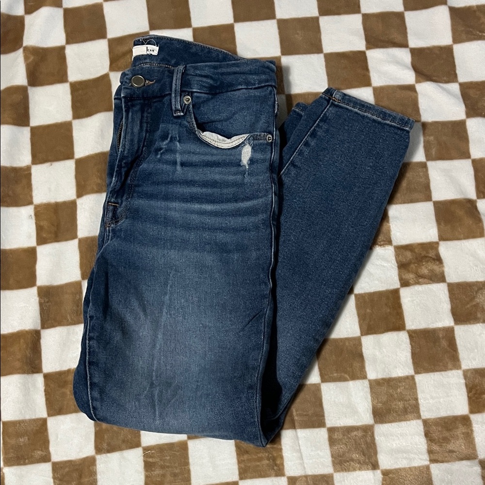 Good American Dark Blue Skinny Jeans - Slim Rise
